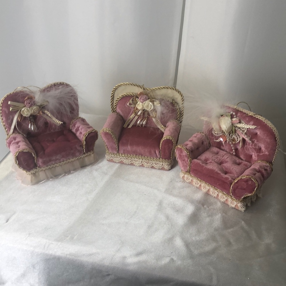 Vintage Victorian style Christmas ornaments